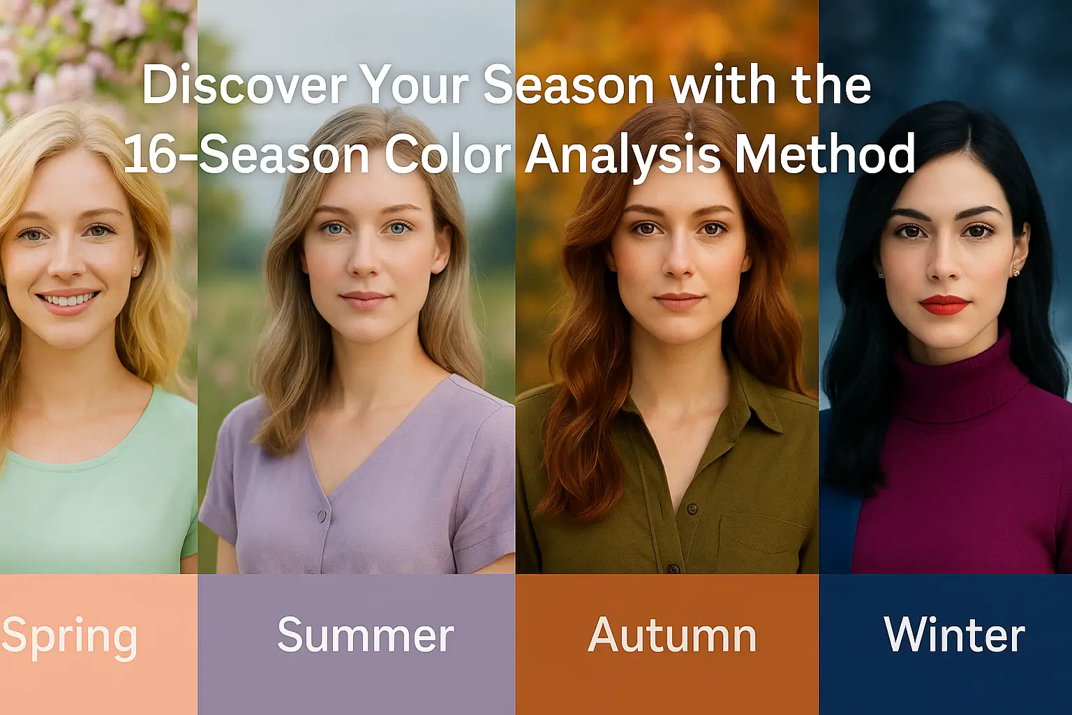 Discover your season with the 16-season color analysis method