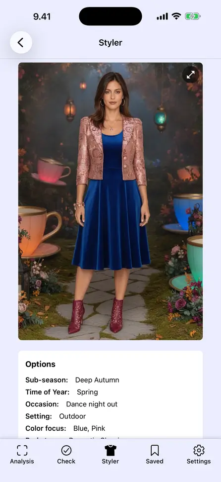 Explore an alternative outfit